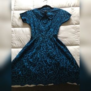 Vintage Small Royal Blue Dress